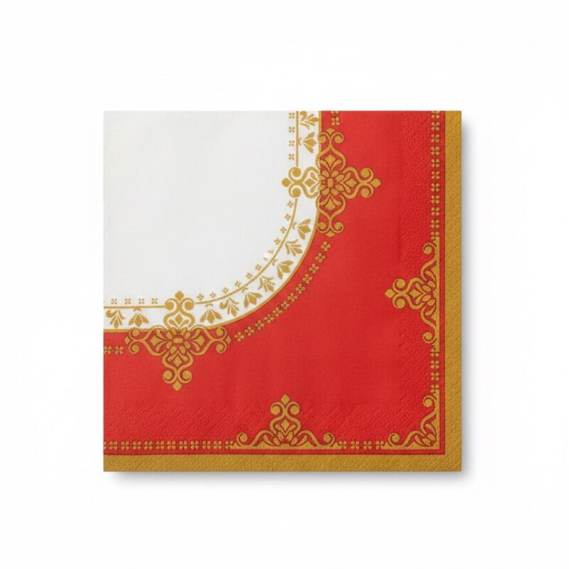 Tovaglioli di Natale con decorazioni – 20 pezzi – 33×33 cm