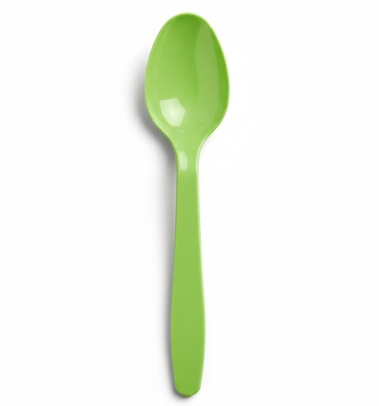 Cucchiai Compostabili Verdi 16,5 cm Biodegradabili - Conf. 6 pz