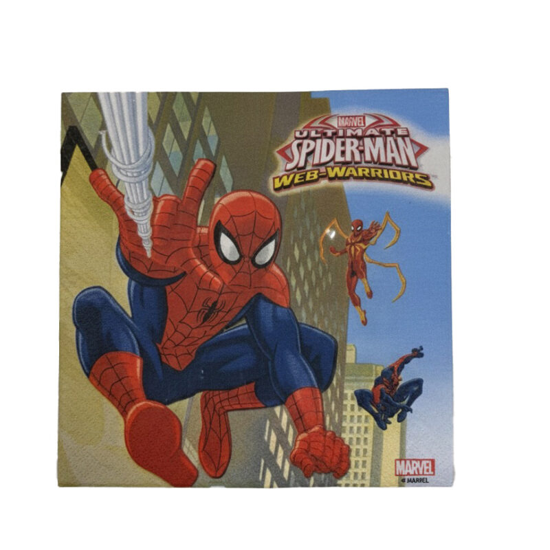 Tovaglioli Serie Spiderman 20 tovaglioli 33x33 cm doppio velo
