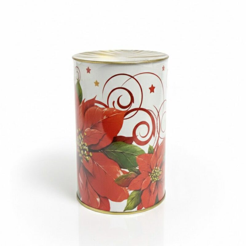 Lanterna Natalizia in Latta con Candela Rossa – Stella di Natale