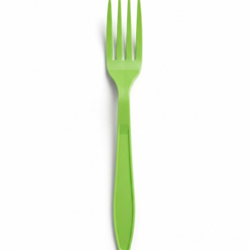 Forchette Compostabili Verdi 16,5 cm Biodegradabili - Conf. 6 pz