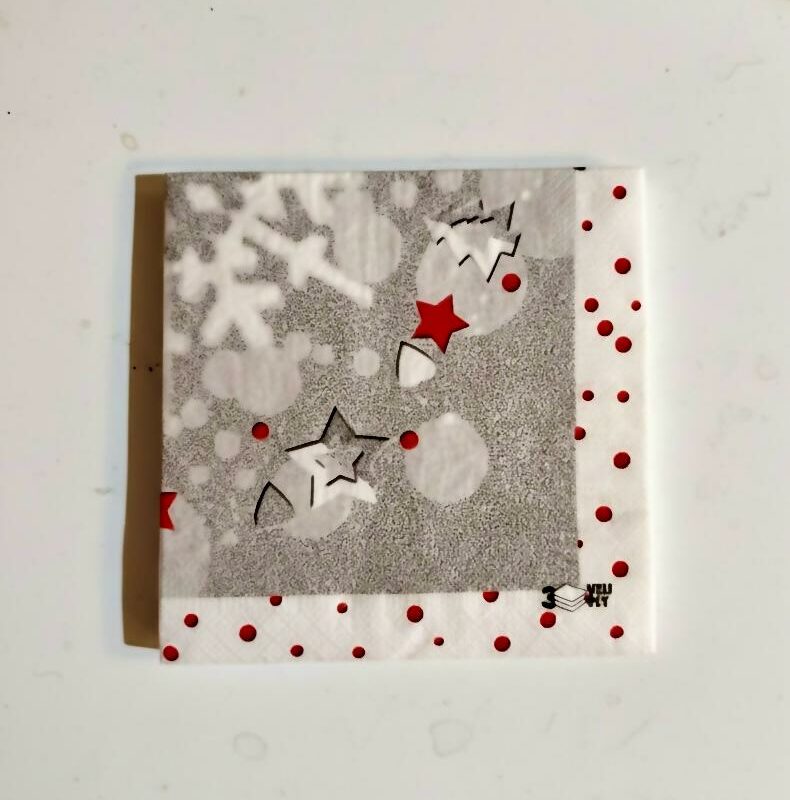 Tovaglioli di Natale con Stelle e Alberi 3 veli – 20 pezzi – 33×33 cm