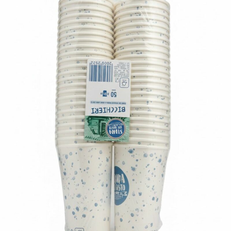 Bicchieri di Carta “Bicchieri del Paradiso” – 240 ml (8 oz) – Confezione da 50 pezzi
