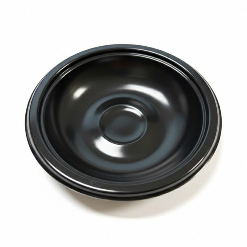 Set 8 Mini Scodelle Finger Food Nere Lucide – Ø 10 cm – Capacità 150 ml – Total Black Elegance