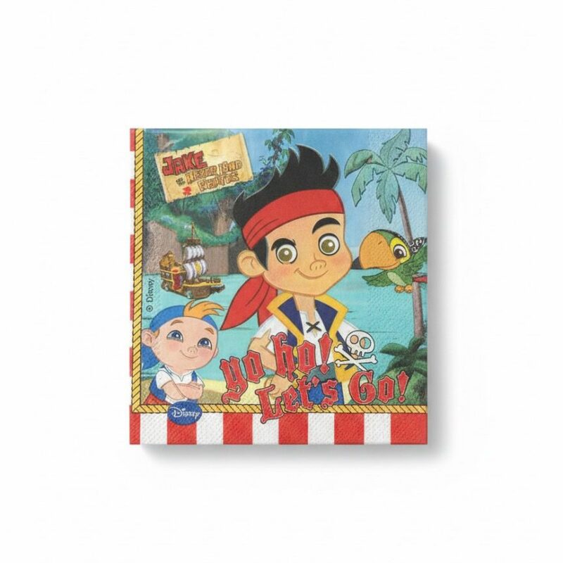20 Tovaglioli Carta Jake e i Pirati dell’Isola che non c’è 33x33 cm