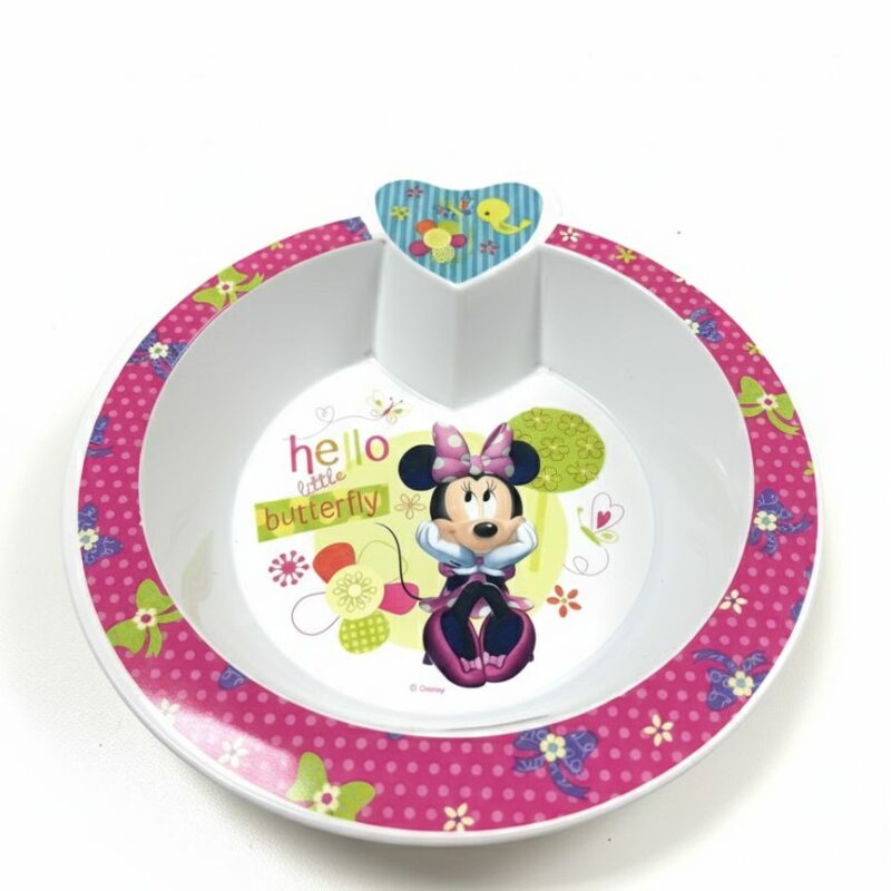 Piatto bimba Minnie Mouse con scomparti Ø 20 cm